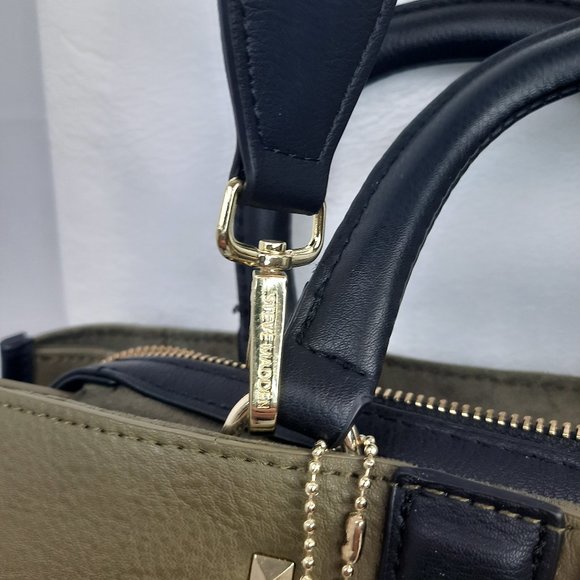 Steve Madden Tote Bag Army Green and Black - Picture 7 of 12